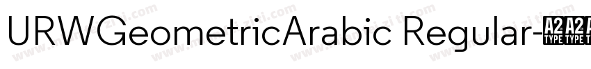 URWGeometricArabic Regular字体转换